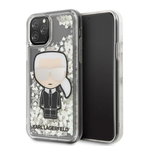 Karl Lagerfeld KLHCN58LGIRKL Glitter Iridescente tok iPhone 11 Pro áttetsző - 1