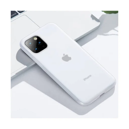 Baseus Jelly Liquid Silica Gel tok iPhone 11 Pro átlátszó/fehér (WIAPIPH58S-GD02) - 6