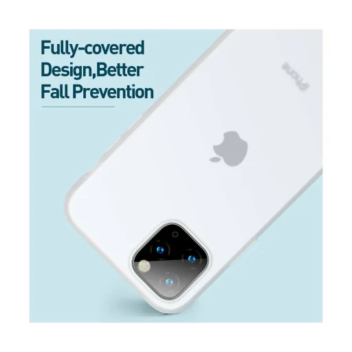 Baseus Jelly Liquid Silica Gel tok iPhone 11 Pro átlátszó/fehér (WIAPIPH58S-GD02) - 8