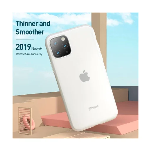 Baseus Jelly Liquid Silica Gel tok iPhone 11 Pro átlátszó/fehér (WIAPIPH58S-GD02) - 9