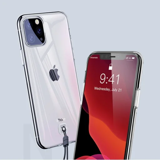 iPhone 11 Pro Baseus Ultravékony TPU tok átlátszó (WIAPIPH58S-QA02) - 9