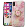Marble márvány mintás tok gyűrű támasszal HUAWEI P SMART 2019 Light Pink thumbnail