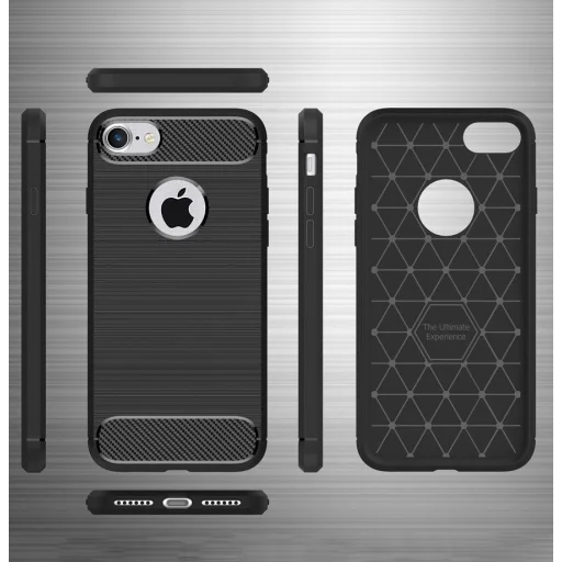 Carbon mintájú TPU tok iPhone 2020SE fekete - 8