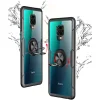 Carbon Armored szénszál mintás tok gyűrű támasszal XIAOMI REDMI NOTE 9S fekete thumbnail
