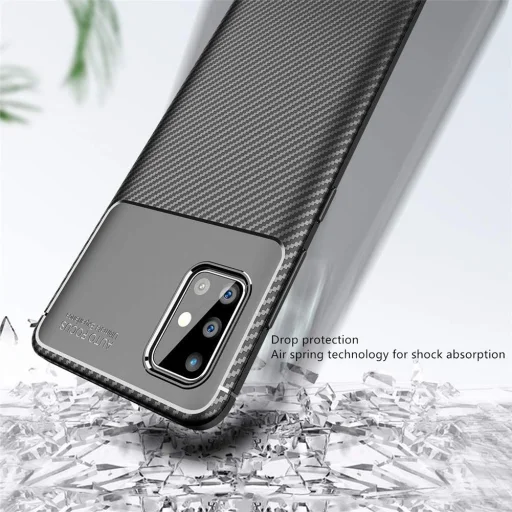 Armored szénszál mintájú TPU tok SAMSUNG GALAXY A51 fekete - 6