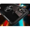 Clear Carbon szénszál mintás tok gyűrű támasszal HUAWEI P20 LITE fekete thumbnail