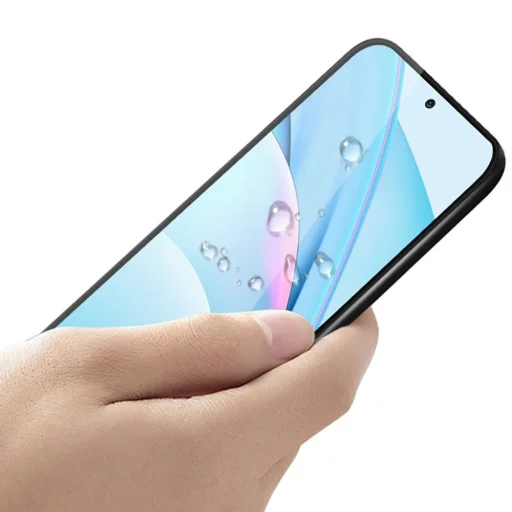 Kijelzővédő üvegfólia 5D XIAOMI MI 10T LITE 5G fekete - 3