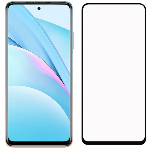 Kijelzővédő üvegfólia 5D XIAOMI MI 10T LITE 5G fekete - 1