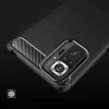Armored szénszál mintájú TPU tok XIAOMI REDMI NOTE 10 fekete thumbnail