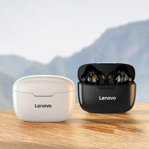 LENOVO TX90 TWS Bluetooth 5.0 vezeték nélküli fülhallgató fekete - 4