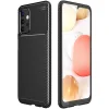 Samsung A32 5G Armored szénszál mintájú TPU tok fekete thumbnail