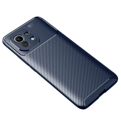 Armored szénszál mintájú TPU tok Xiaomi Mi 11 kék - 2