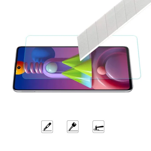 Kijelzővédő üvegfólia Samsung Galaxy M51 - 3