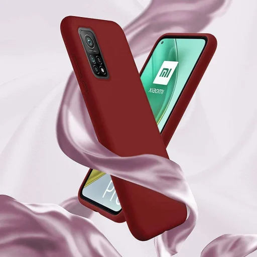 Szilikon tok Xiaomi Redmi Note 10 burgundy - 2