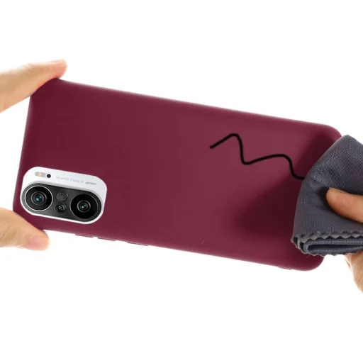 Szilikon tok XIAOMI MI 11I / POCO F3 burgundy - 3