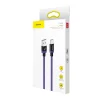 Baseus Purple Gold Red USB/ USB Type-C nylon harisnyázott kábel 40W gyorstöltési teljesítménnyel QC3.0 2m lila (CATZH-B05) thumbnail