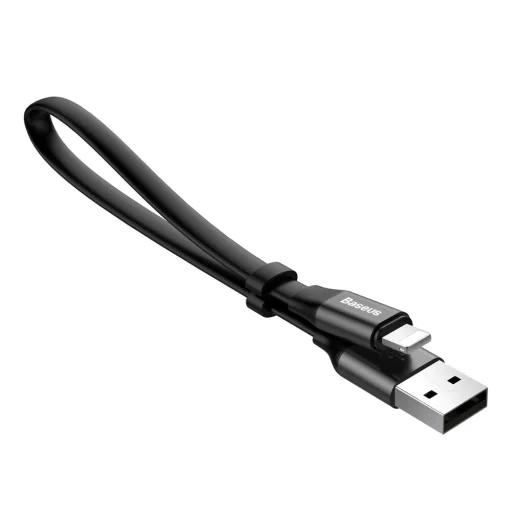 Baseus Nimble lapos USB / Lightning kábel 2A 23Cm fekete (CALMBJ-B01) - 4