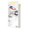Baseus Yiven Nylon harisnyázott USB Type-C - Lightning kábel 2A 1m fekete (CATLYW-C01) thumbnail