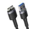 Baseus Cafule Nylon harisnyázott USB 3.0/ Micro B2 USB kábel 2A 1m szürke (CADKLF-D0G) thumbnail