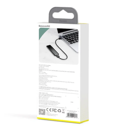 Baseus Külső SSD M.2 SATA ház, tok USB Type-C 3.2 Gen 1 B / M+B key + kábel szürke (CAYPH-E0G) - 13