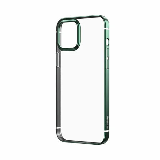 iPhone 12/ 12 Pro Baseus Shining flexibilis gél tok sötétzöld (ARAPIPH61N-MD0S) - 2