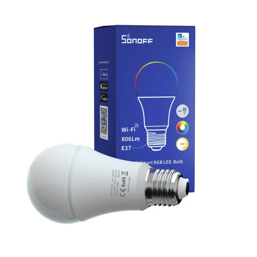 Sonoff B05-B-A60 Okosizzó, villanykörte (E27) RGB Wi-Fi 806lm 9W fehér (M0802040006) - 5