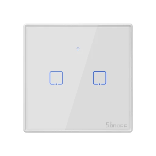 Sonoff T2EU2C-TX 2xcsatornás WiFi okos kapcsoló fehér (IM190314016) - 2