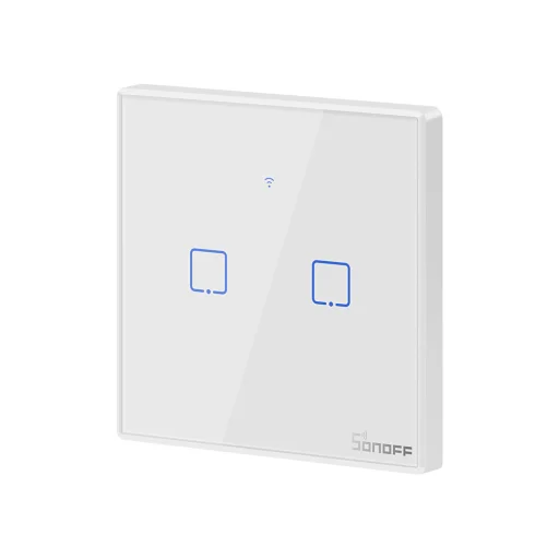 Sonoff T2EU2C-TX 2xcsatornás WiFi okos kapcsoló fehér (IM190314016) - 1