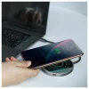 Baseus Circular Mirror vezeték nélküli 10W Qi gyorstöltő és USB HUB adapter szürke (WXJMY-0G) thumbnail