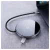 Baseus Circular Mirror vezeték nélküli 10W Qi gyorstöltő és USB HUB adapter szürke (WXJMY-0G) thumbnail