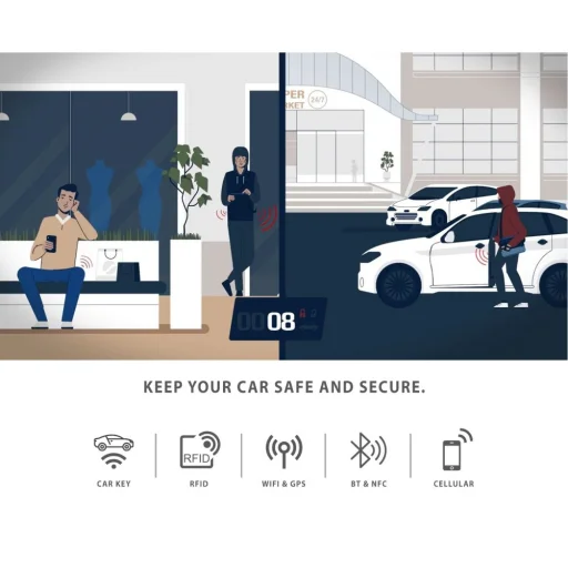 Tech-Protect V1 RFID blokkoló autó kulcshoz szürke - 2