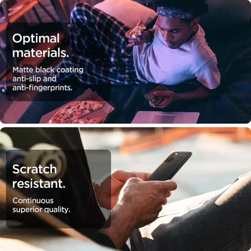 XIAOMI POCO F3/MI 11i Spigen Rugged Armor tok matt fekete (ACS03006) - 6