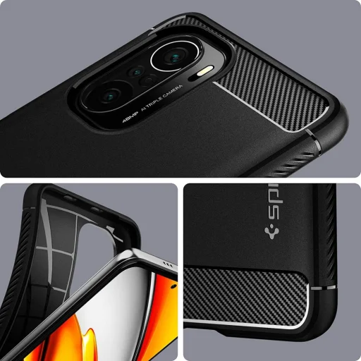 XIAOMI POCO F3/MI 11i Spigen Rugged Armor tok matt fekete (ACS03006) - 4