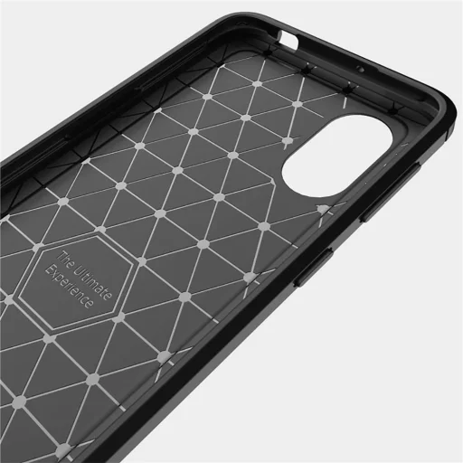 Samsung Xcover 5 Tech-Protect carbon mintájú TPU tok fekete - 8