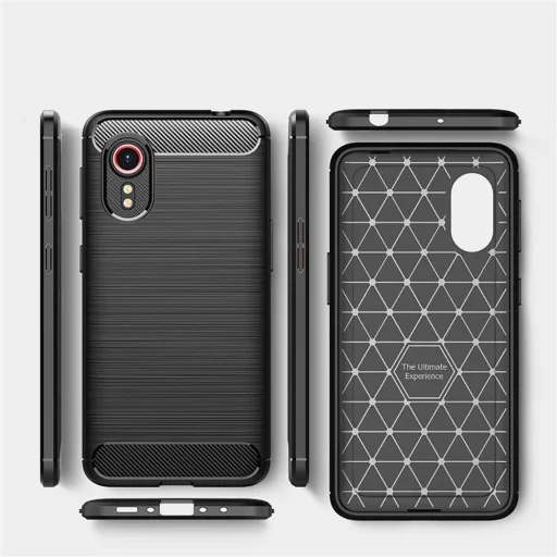 Samsung Xcover 5 Tech-Protect carbon mintájú TPU tok fekete - 2