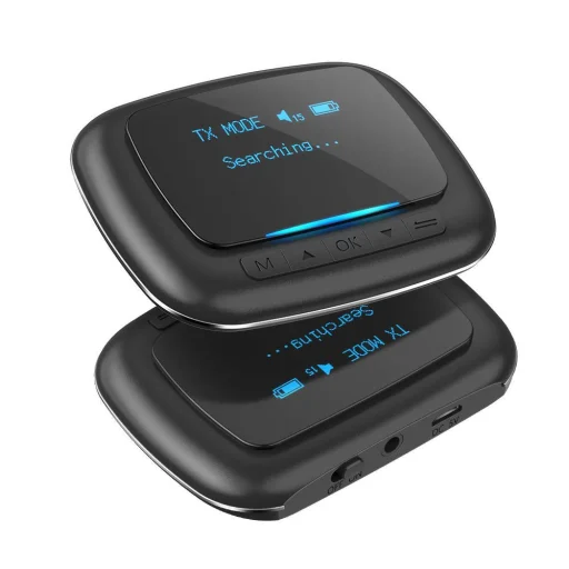 BlitzWolf BW-BR6 Bluetooth 5.0, aptX Transmitter / fogadó fekete - 3
