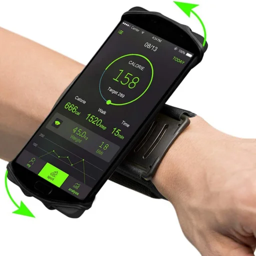 Univerzális telefontartó 360° forgatható, csuklóra - 7