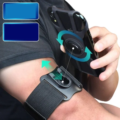 Univerzális telefontartó 360° forgatható, csuklóra - 9