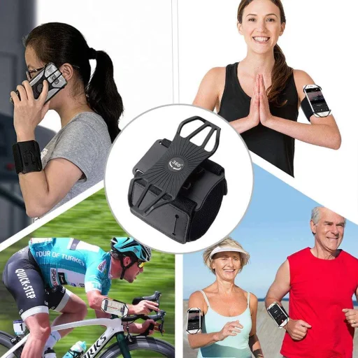 Univerzális telefontartó 360° forgatható, csuklóra - 4