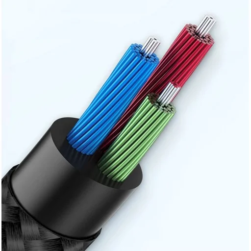 KAKU Rouya AUX 3.5mm jack audio kábel 1m fekete (KSC-389) - 8