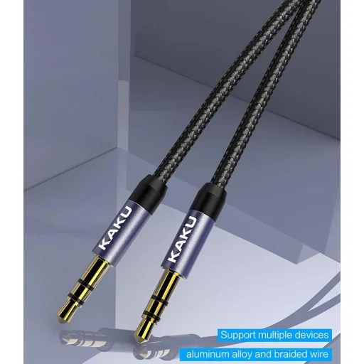 KAKU Rouya AUX 3.5mm jack audio kábel 1m fekete (KSC-389) - 6