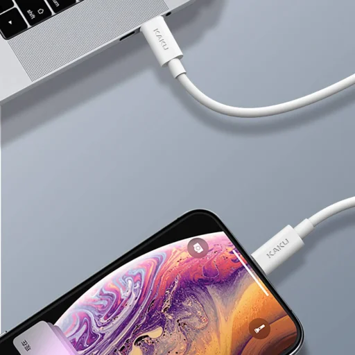 KAKU USB Type-C - Lightning PD 18W kábel 1m fehér (KSC-272) - 11
