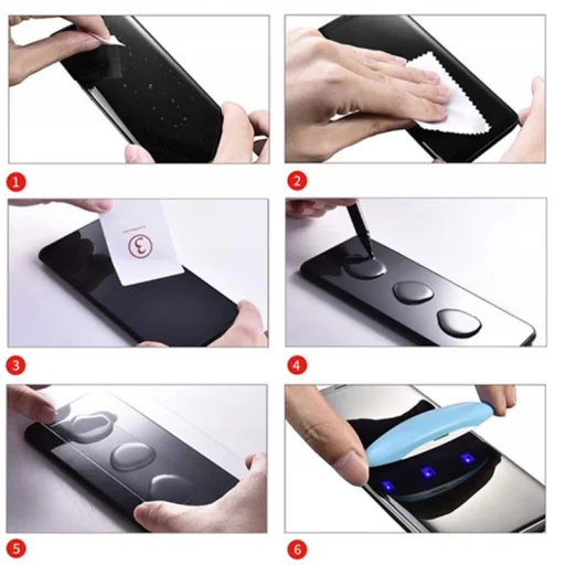 Samsung Galaxy S21 5D UV kijelzővédő üvegfólia - UV Lámpával - 10