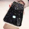Samsung Galaxy A02s Sequins csillogó flitteres tok fekete thumbnail
