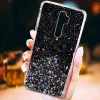 Samsung Galaxy A02s Sequins csillogó flitteres tok fekete thumbnail