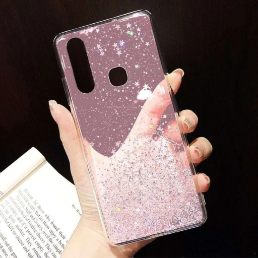 Sequins csillogó flitteres tok SAMSUNG GALAXY A02S pink - 6