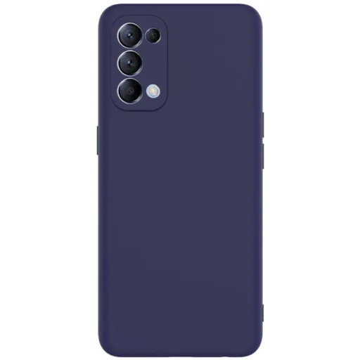 TPU gél flexibilis tok OPPO RENO 5 4G / 5G matt sötétkék - 1