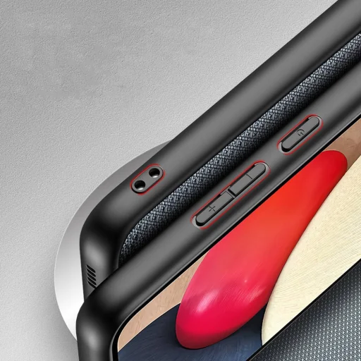 Dux Ducis Fino nylon bevonatú tok SAMSUNG A02S kék - 4