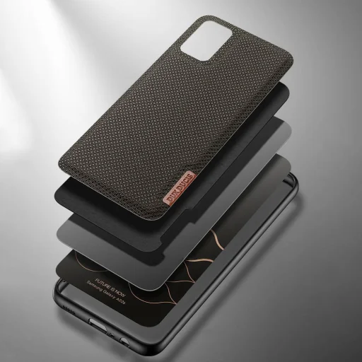 SAMSUNG A02S zöld Dux Ducis Fino nylon bevonatú tok - 3