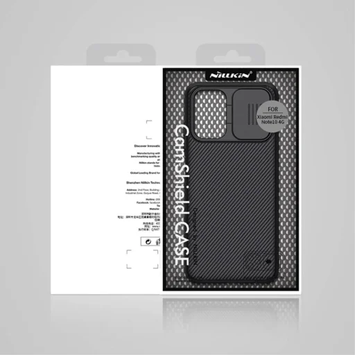 Xiaomi Redmi Note 10 / Redmi Note 10S Nillkin CamShield tok fekete - 8